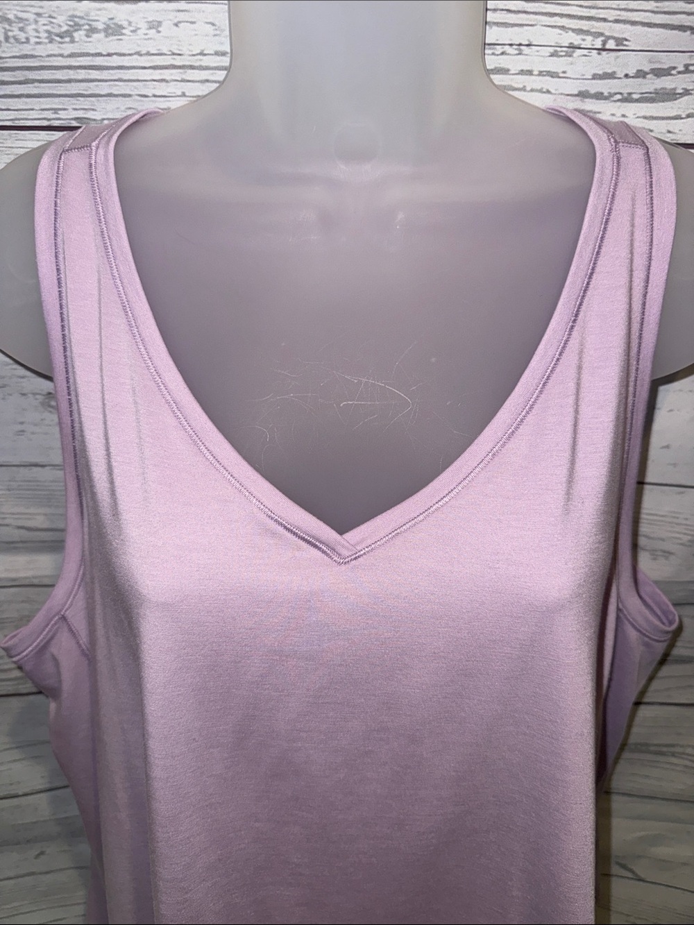 lululemon athletica Light Lavender V-Neck Tank Top